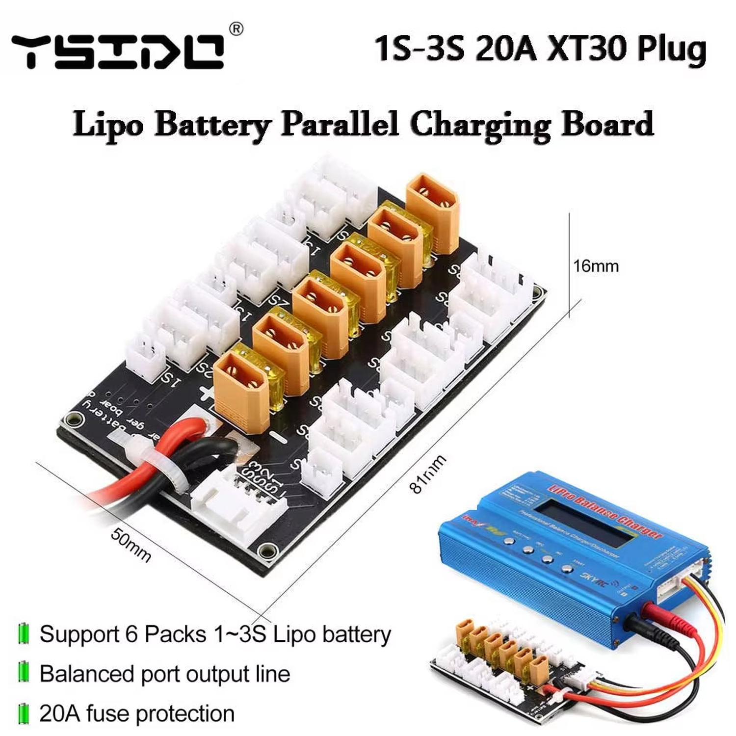 Drone Battery Parallel Board - YSIDO – carte de Charge parallèle