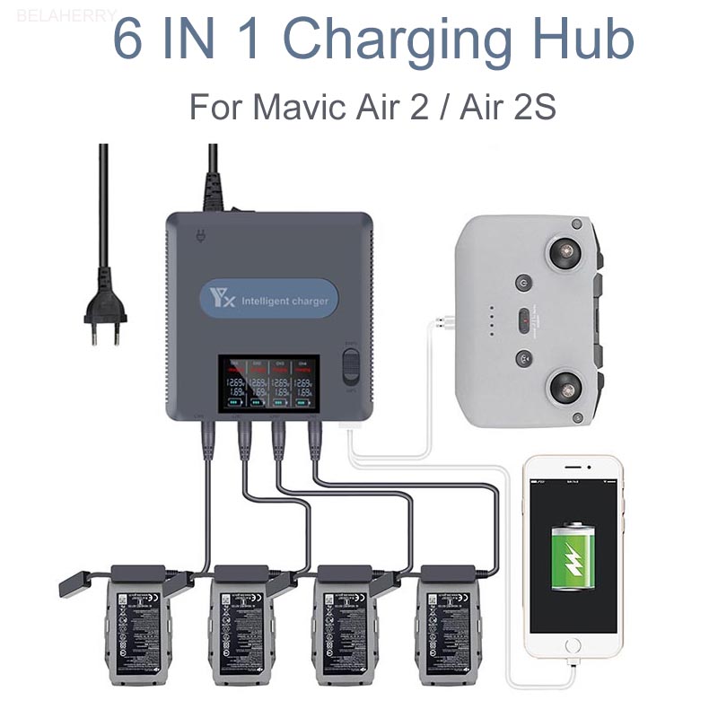 Drone Battery Smart - Chargeur de batterie 6 en 1