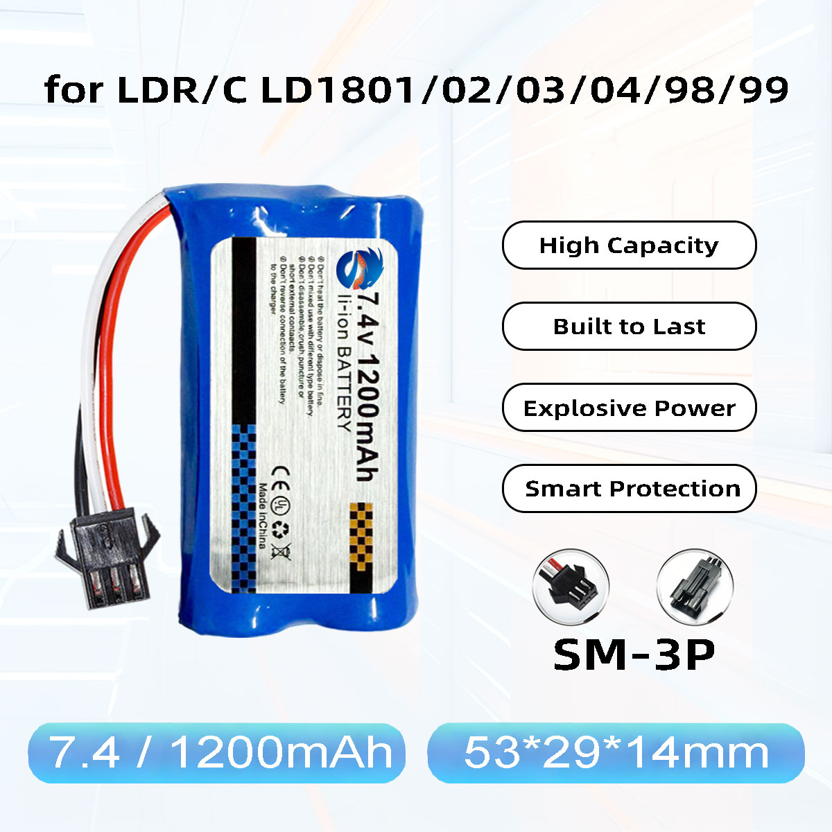 Drone Battery Li-Ion - Batterie Li-Ion Skymaker 2S 7.4V 1200mAh