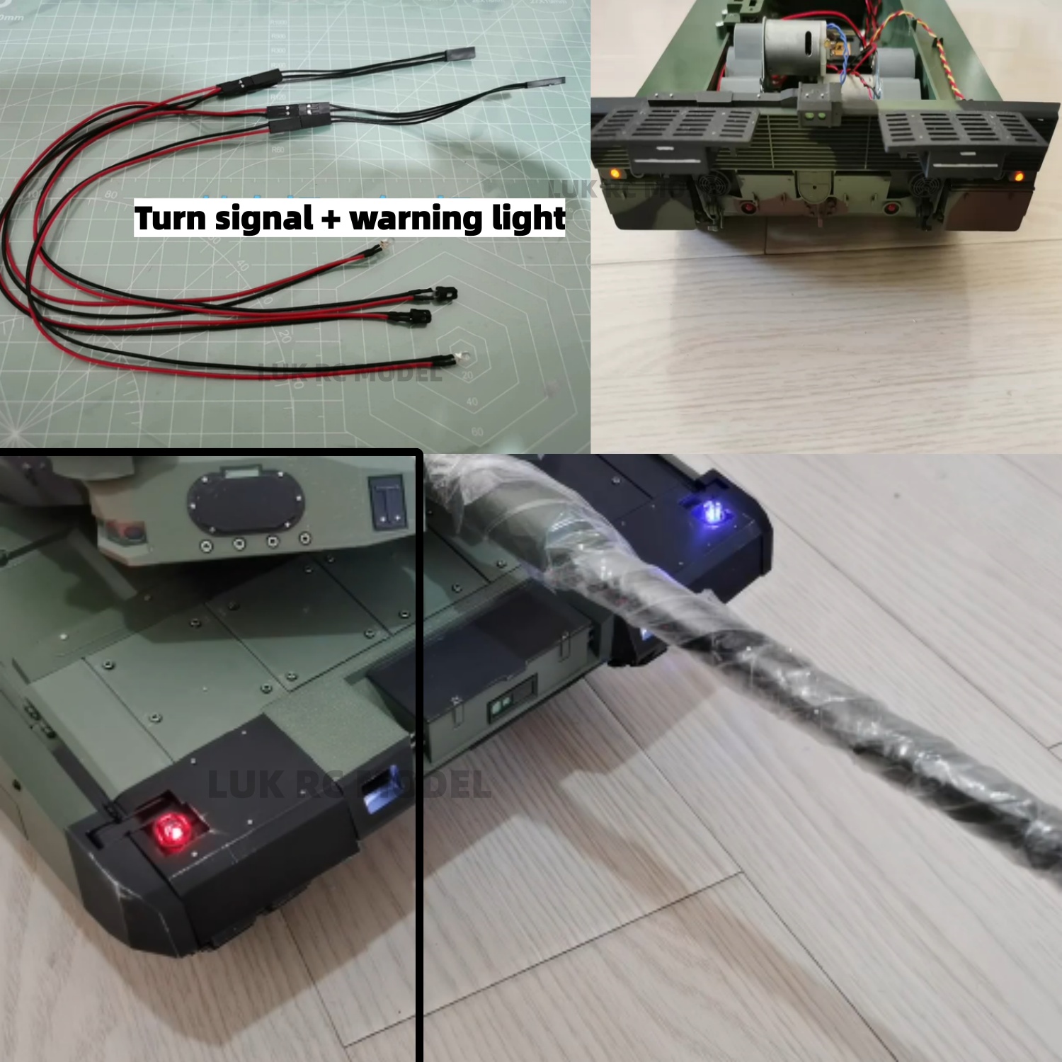Drone Battery Alarm - Éclairage arrière amélioré pour char RC