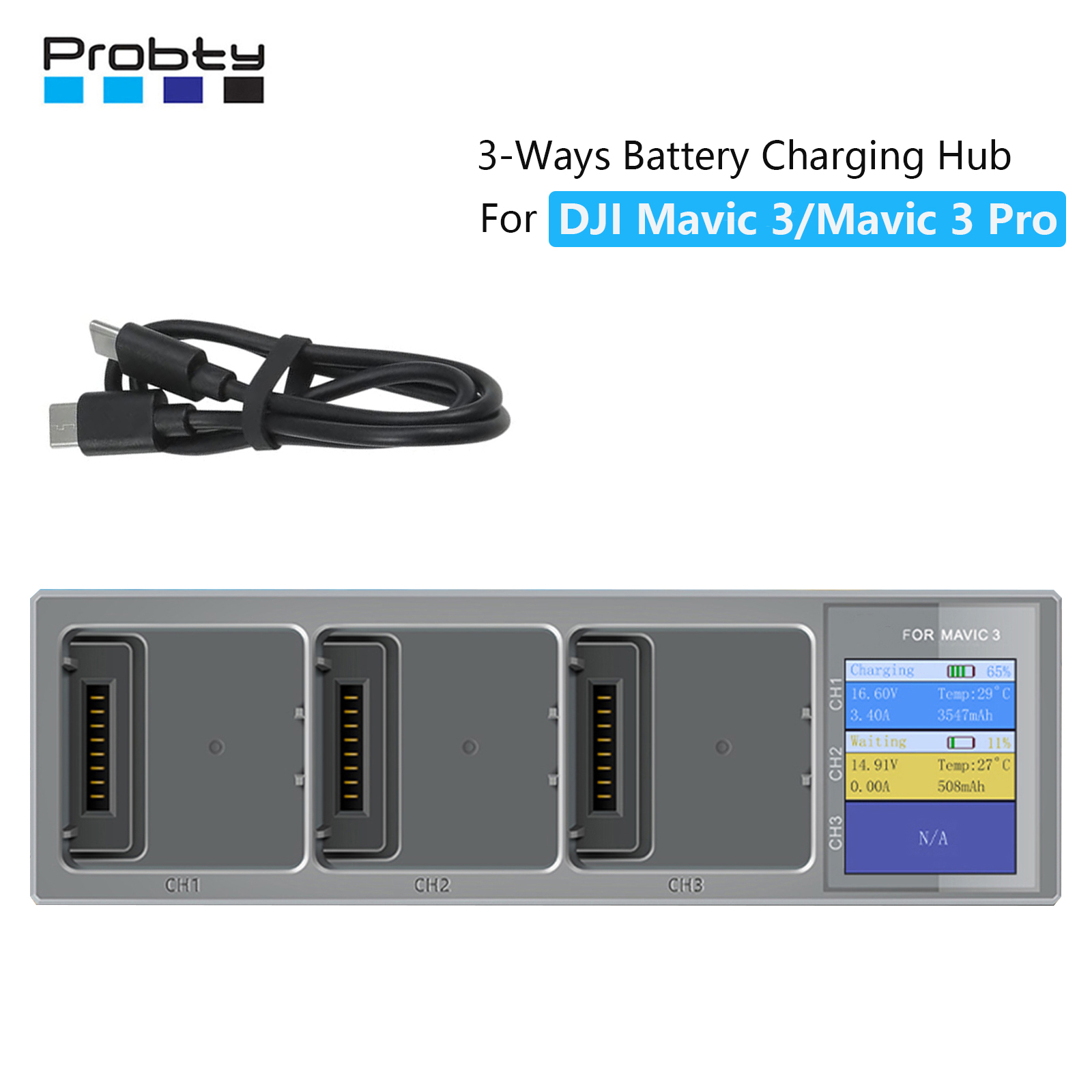 Drone Battery Balance Charger - Nouveau Hub de chargement 3 en