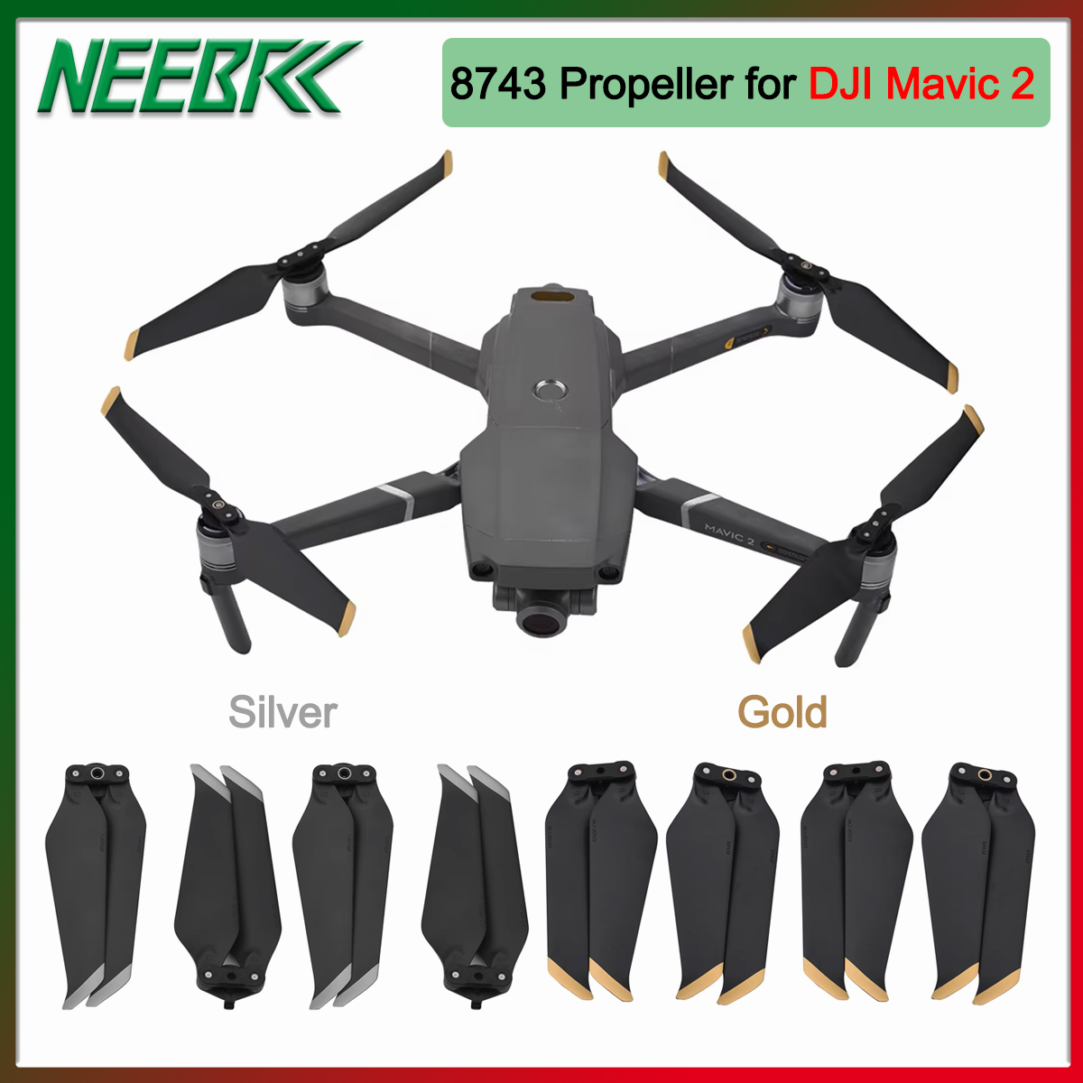 Drone Battery Smart - Hélice 8743, accessoires à faible bruit