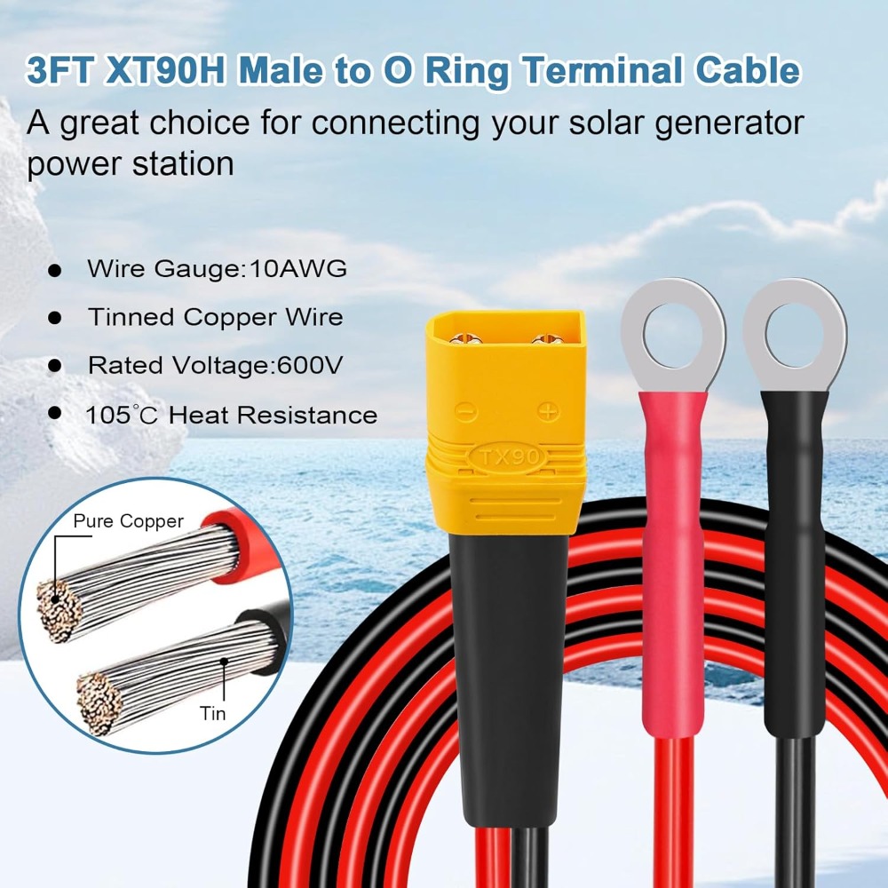 Drone Battery Connector - Câble de connecteur XT90 vers joint