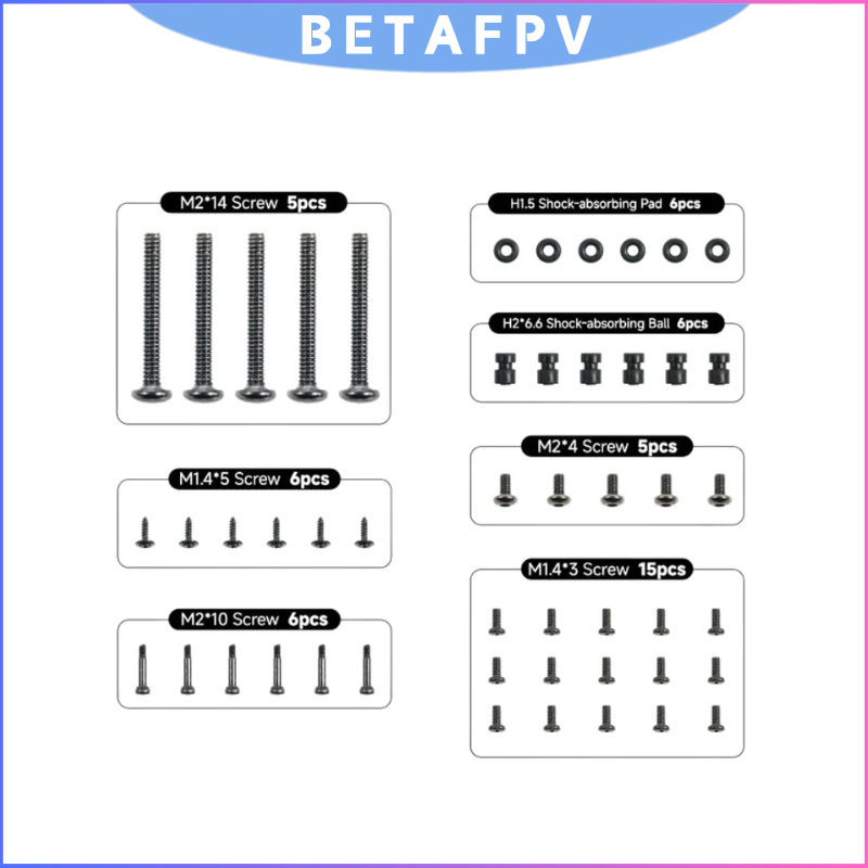 Drone Battery Bag - BETAFPV Kit d'assortiment de vis pour