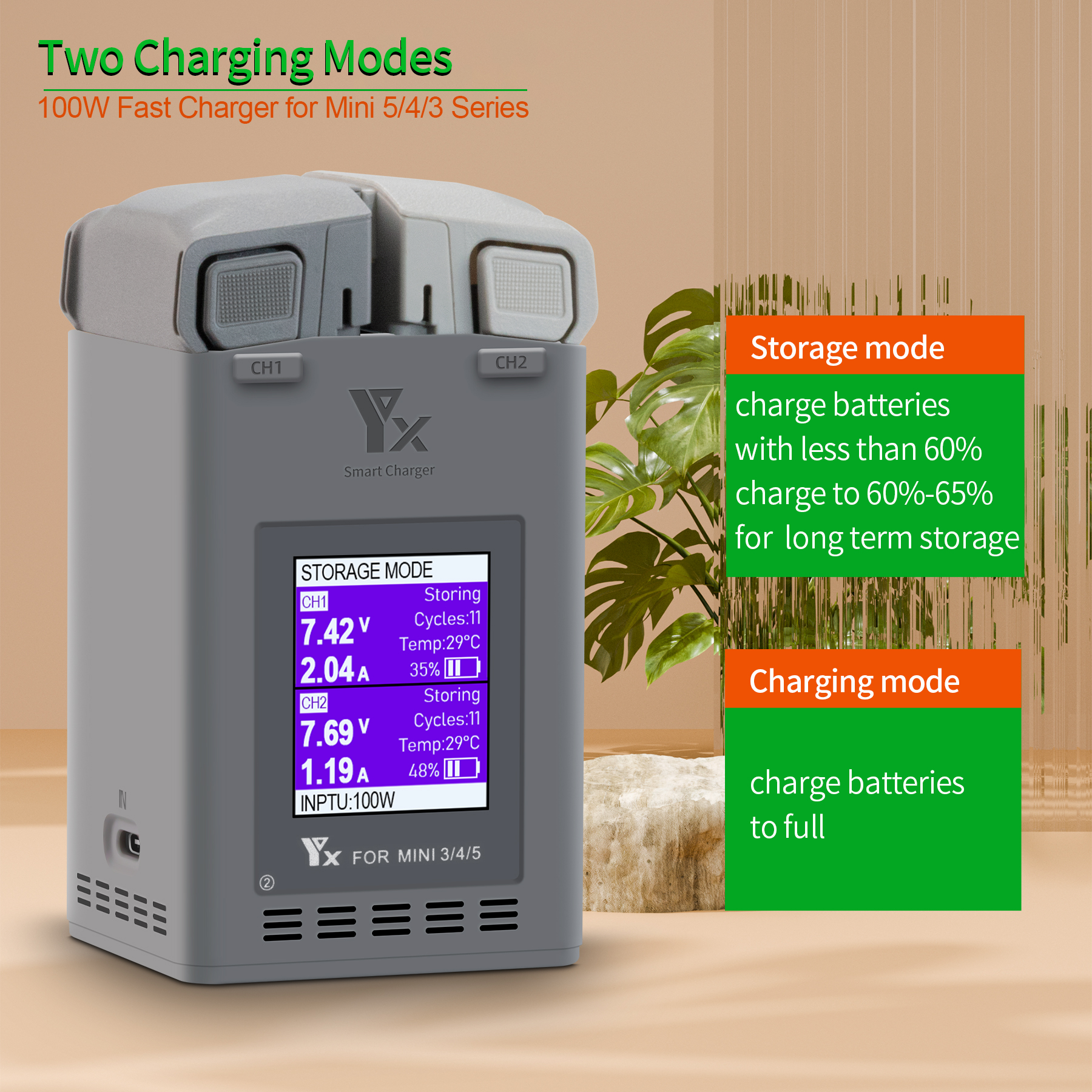 Drone Battery Balance Charger - Chargeur de batterie intelligent 100W pour