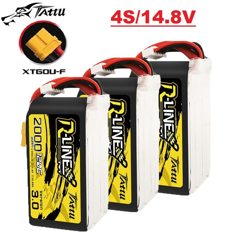 Drone Battery 4S - Batterie Lipo TATTU R-LINE 3.0 120C