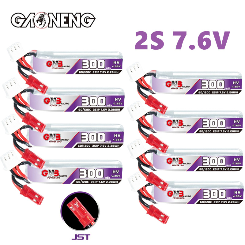 Drone Battery Lipo - GAONENG GNB 2S 7.6V 300mAh 60C/120C