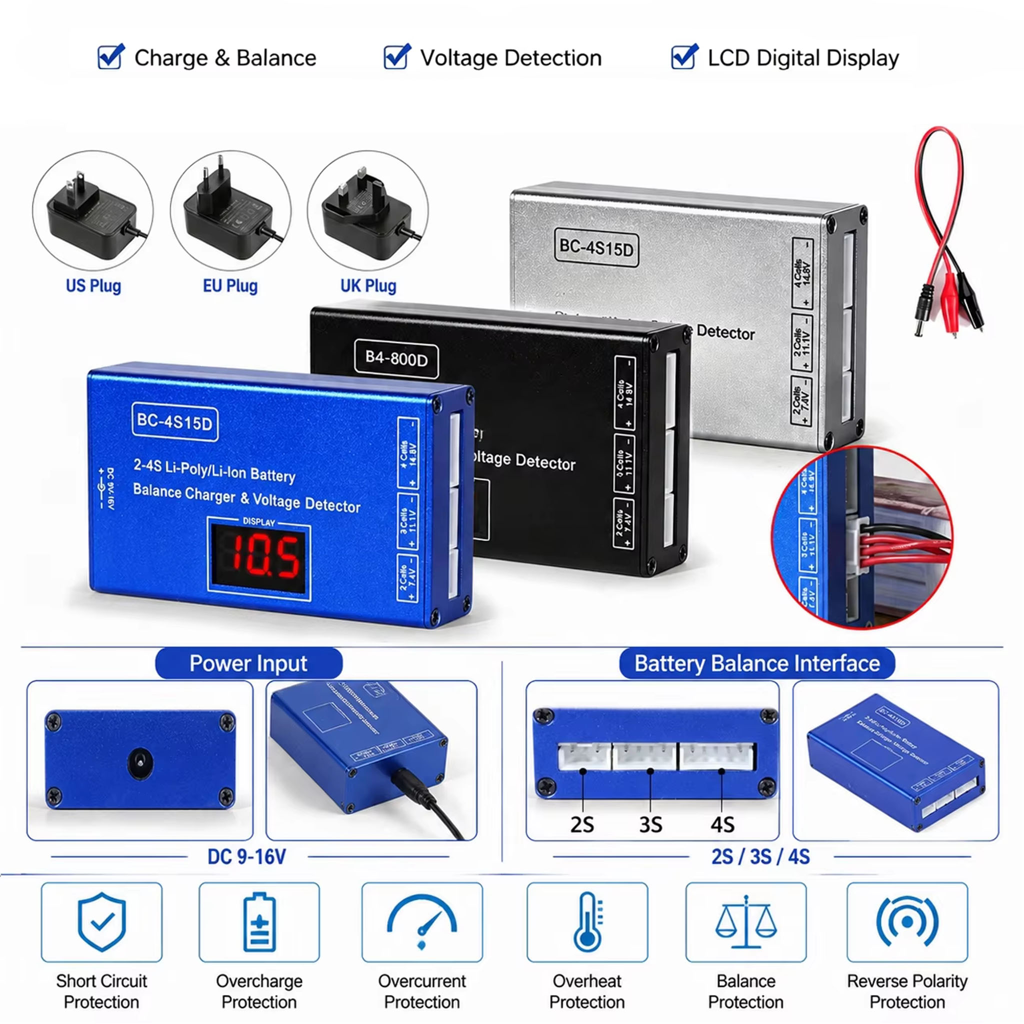 Chargeur d'équilibrage au lith - Drone Battery Voltage Checker avis et prix