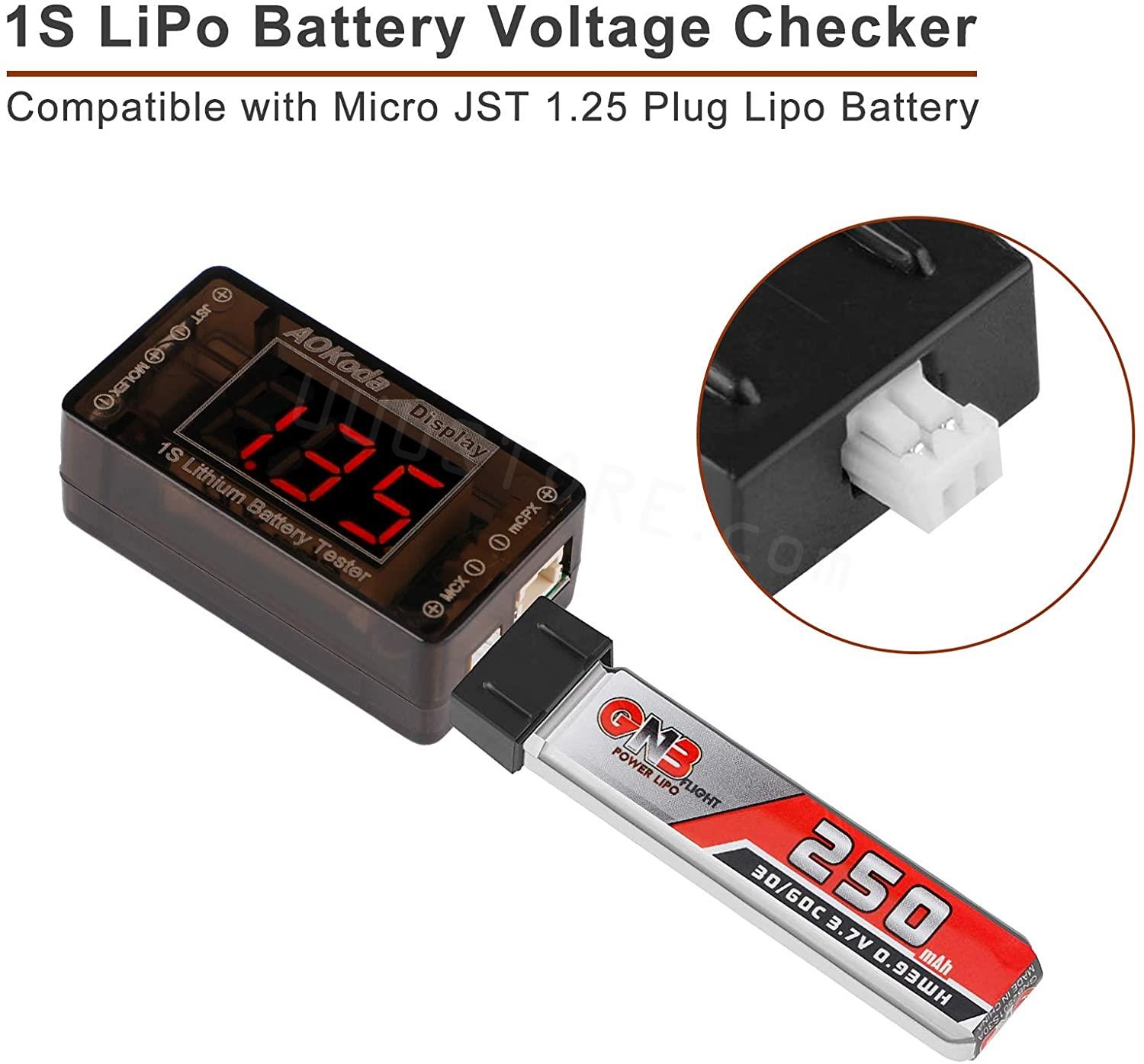 AOKoda AOK-041 1S testeur de t - Drone Battery Voltage Checker avis et prix