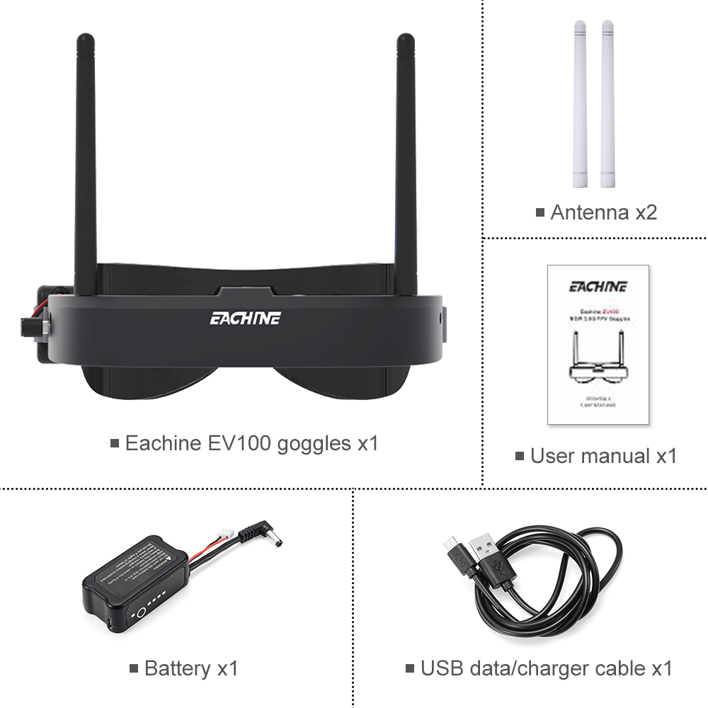 Eachine EV100 720*540 5.8G 72C - Drone Battery Case avis et prix
