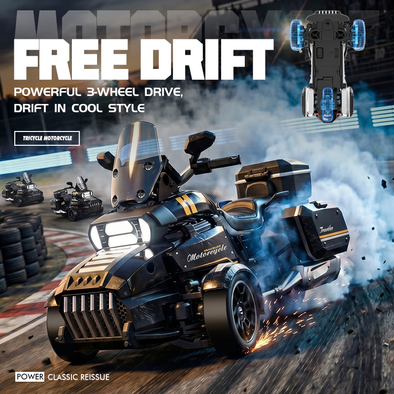 Moto à trois roues RC Drift 1: - Drone Battery Alarm avis et prix