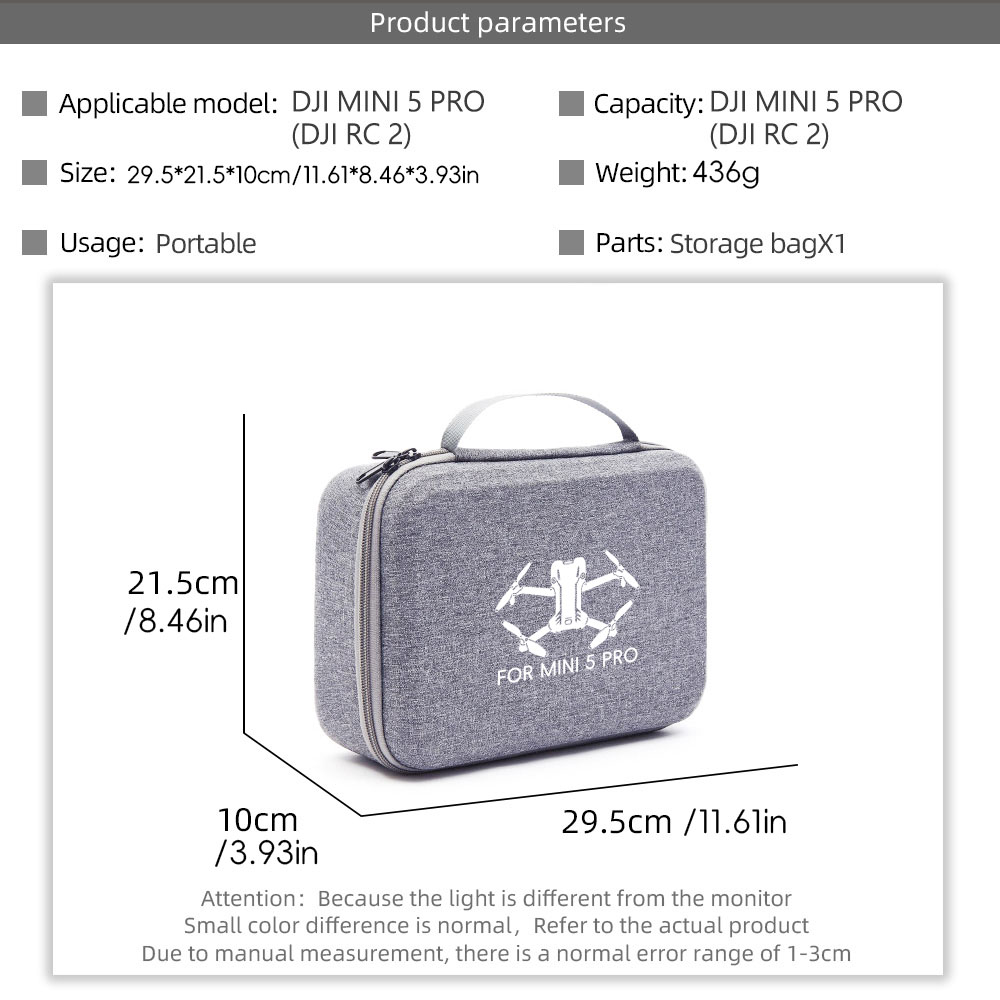 Étui de transport de rangement - Drone Battery Bag avis et prix