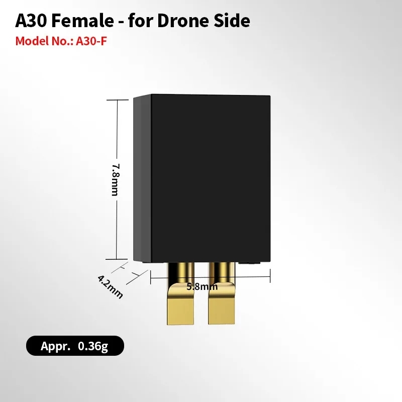Connecteur femelle et mâle GAO - Drone Battery Plate avis et prix