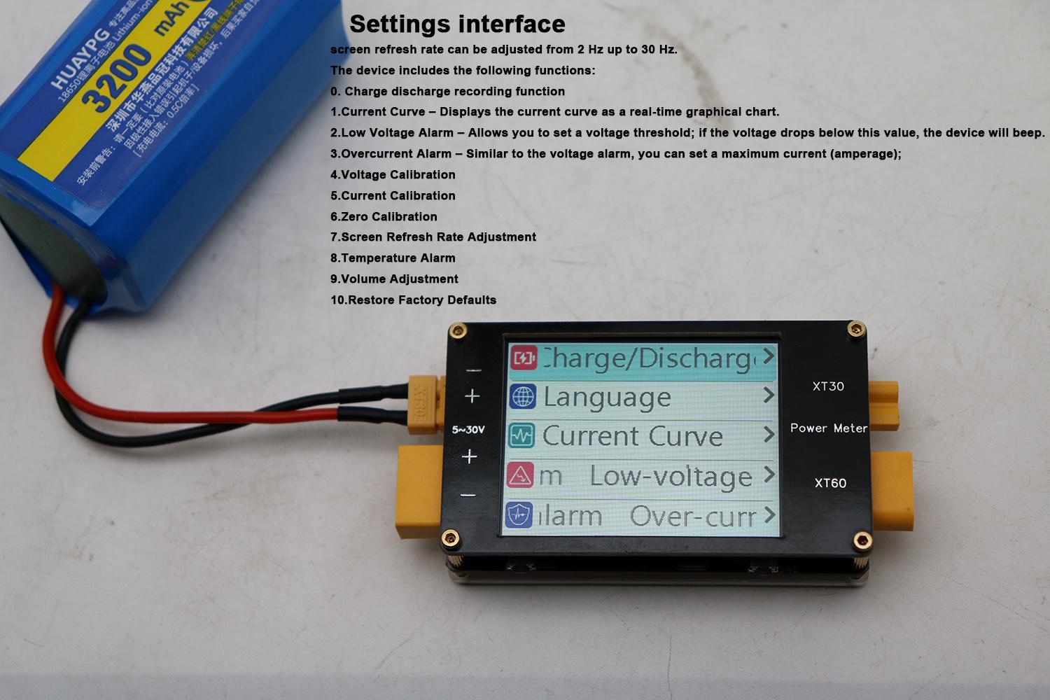 Moniteur de courant bidirectio - Drone Battery Voltage Checker avis et prix
