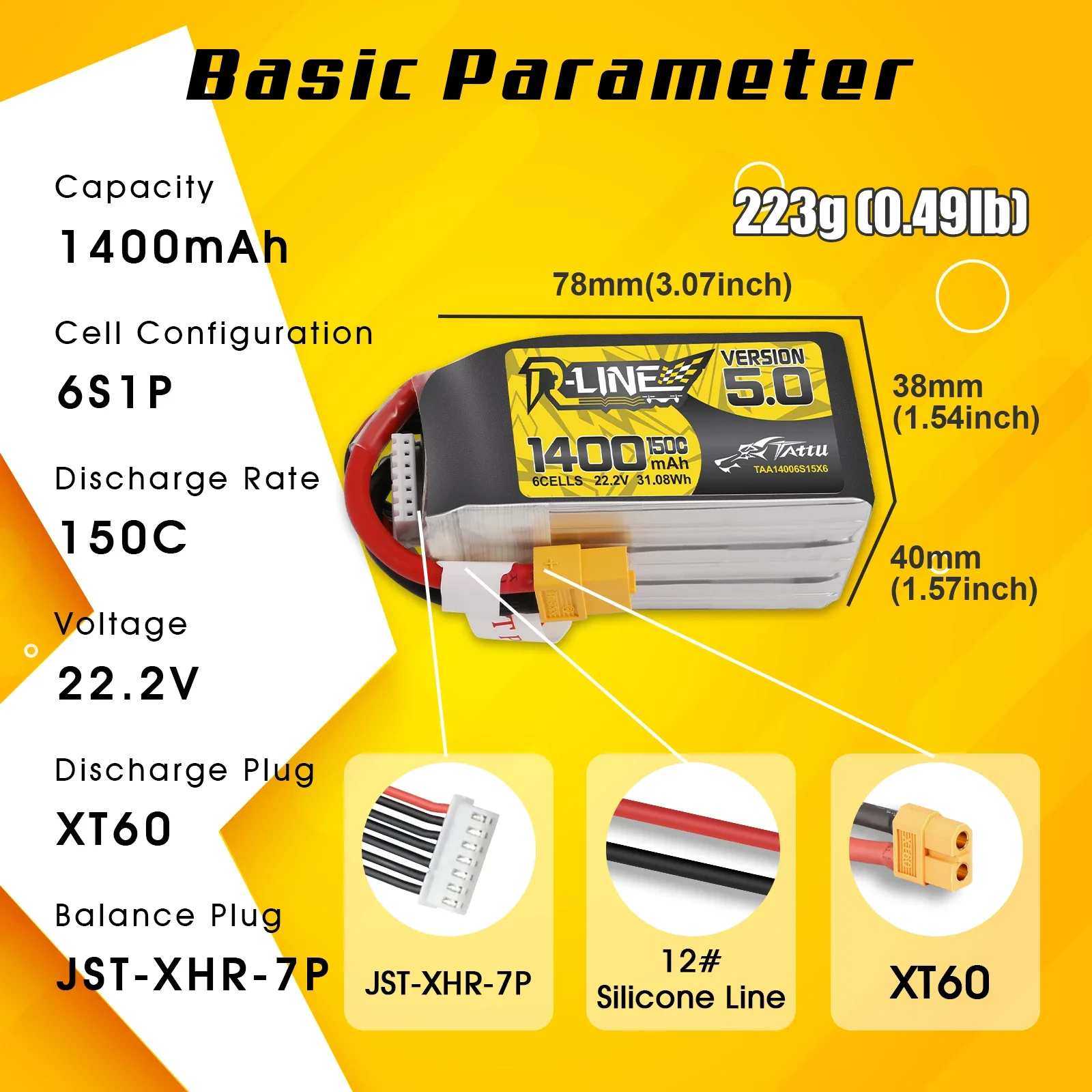 Hypothécaire aryR-Line-Batteri - Drone Battery 6S avis et prix