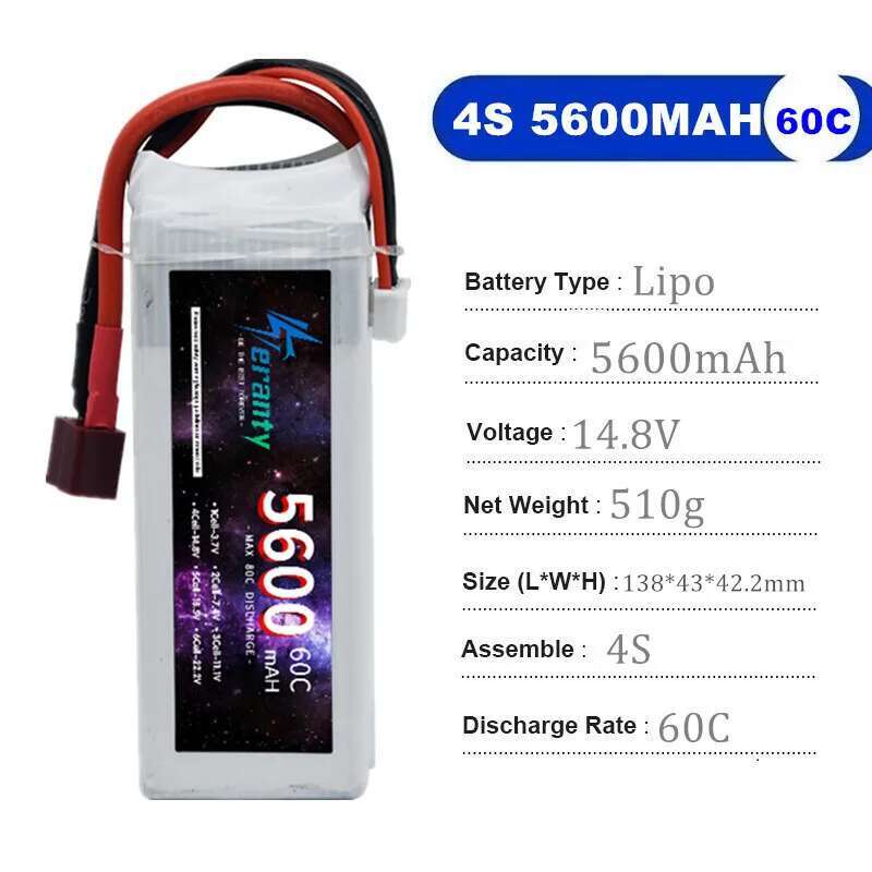 TERANTY 5600 MAH 60C 2S 3S 4S  - Drone Battery 4S avis et prix