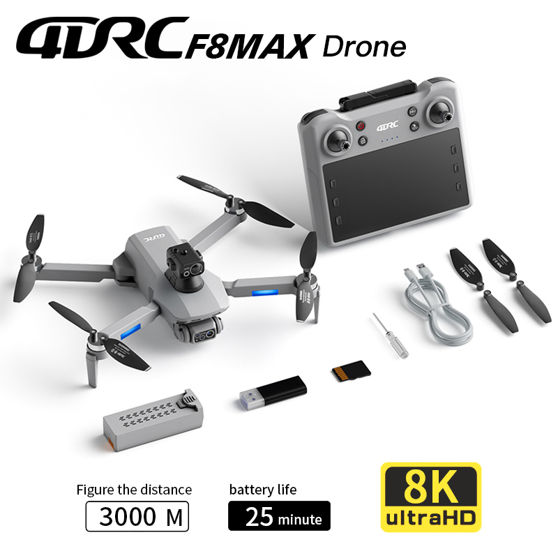 Drone GPS F8 MAX, caméra profe - Drone Battery Case avis et prix