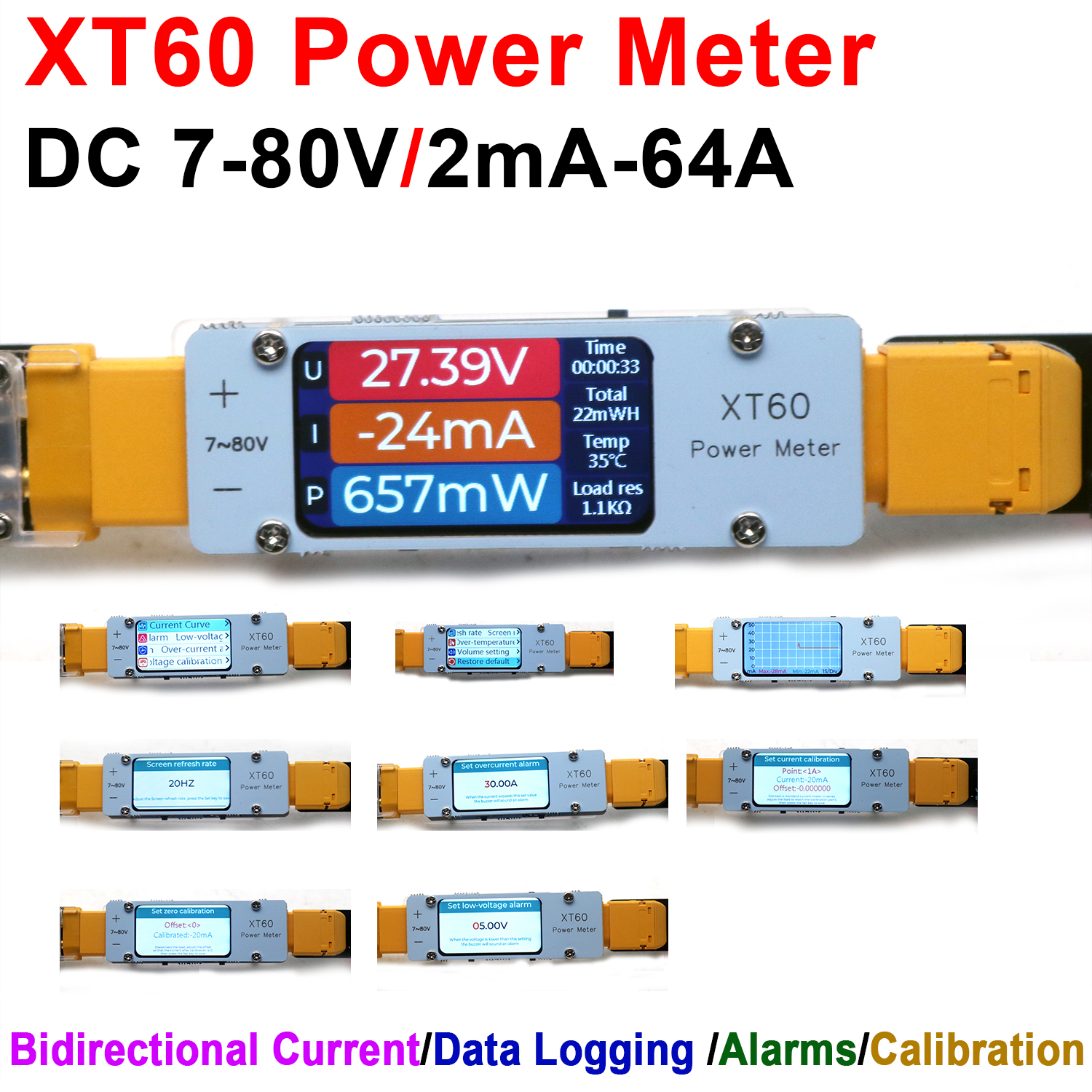 Compteur de puissance bidirect - Drone Battery Voltage Checker avis et prix