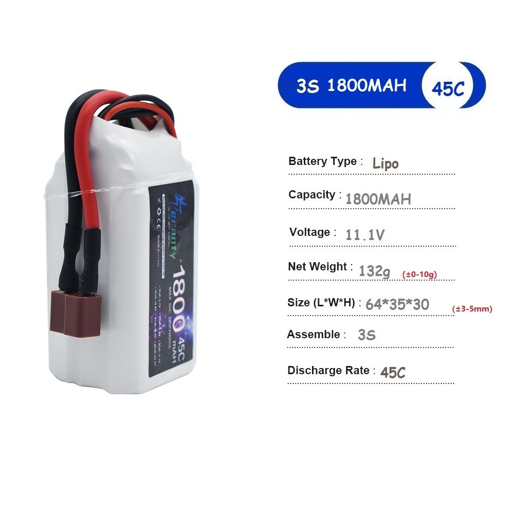 Batterie LiPo 11.1V 3S 1500mah - Drone Battery 3S avis et prix