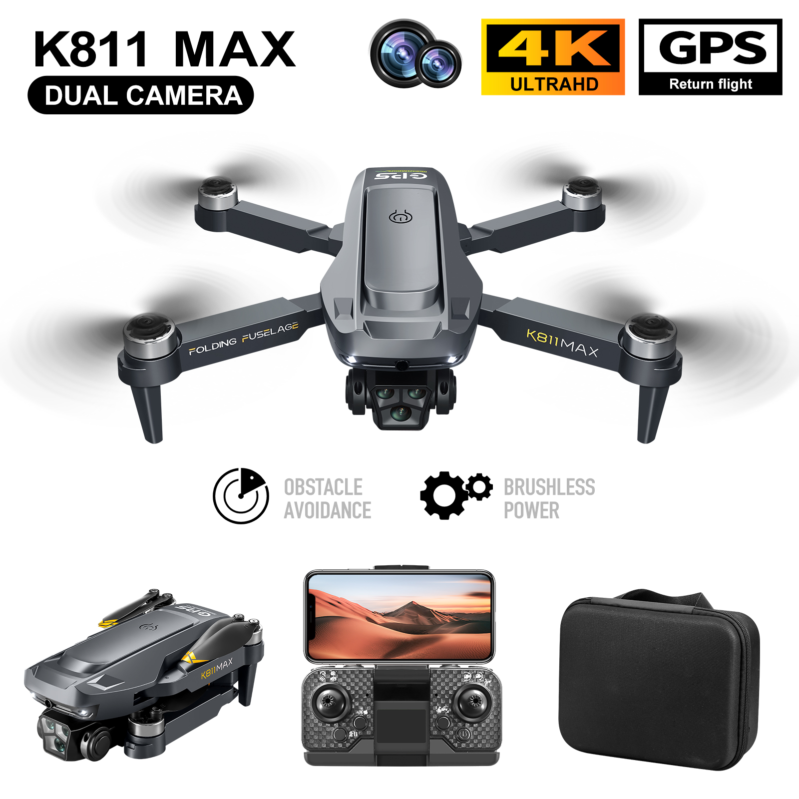 Drone quadrirotor K811MAX : sa - Drone Battery Case avis et prix