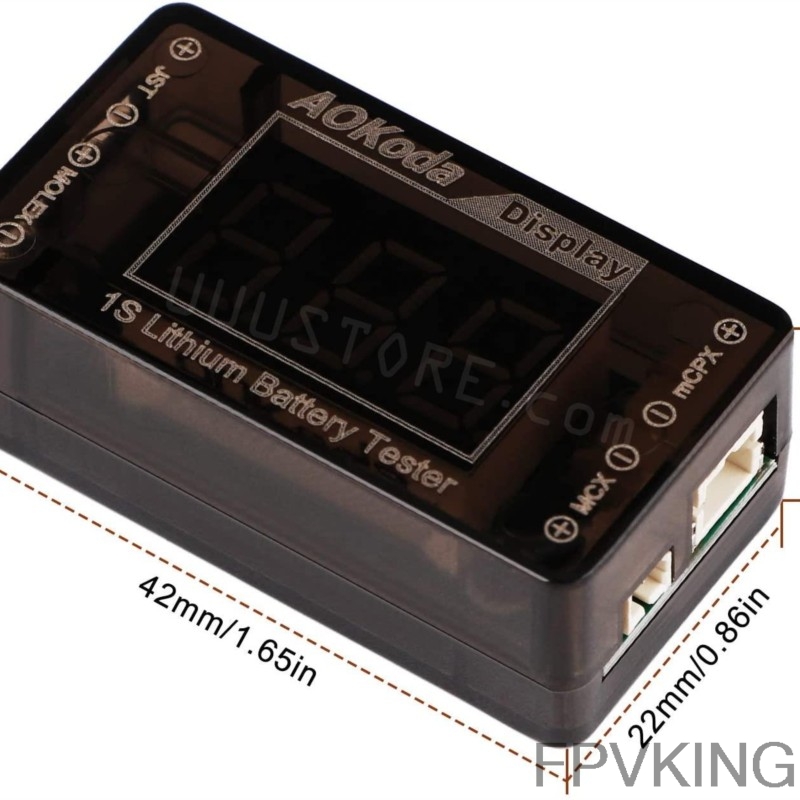 AOKoda AOK-041 1S testeur de t - Drone Battery Voltage Checker avis et prix