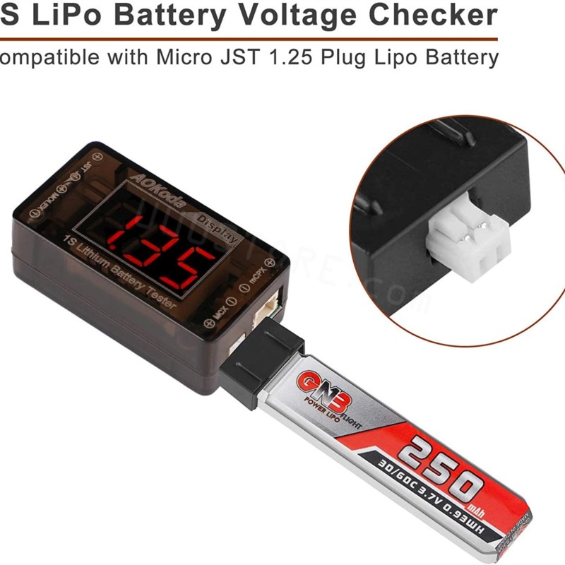 AOKoda AOK-041 1S testeur de t - Drone Battery Voltage Checker avis et prix